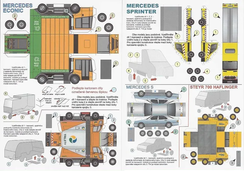 Papierový model - Komunálne služby 4x